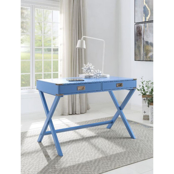Amenia Writing Desk, Blue Finish 93000