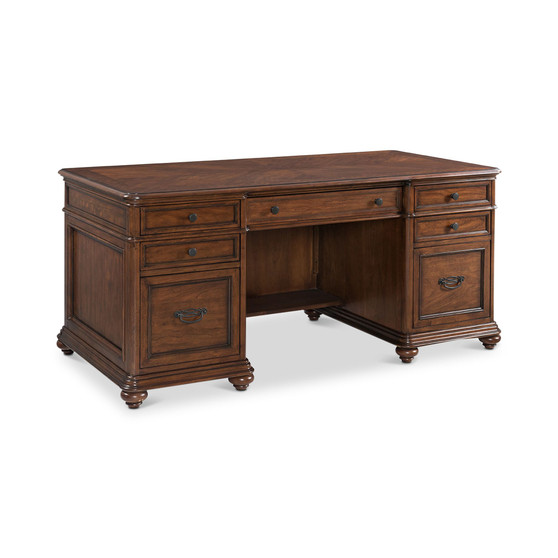 Clinton Hill Cherry Home Office Executive Desk