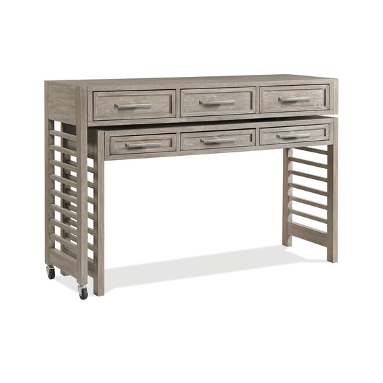 Fresh Perspectives 56" Wood 360 Degrees Swivel Desk