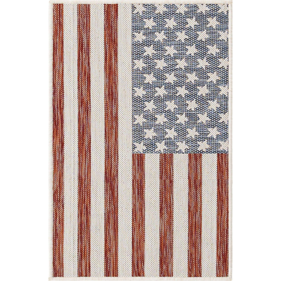 Outdoor Old Glory 2'2" x 3' Area Rug