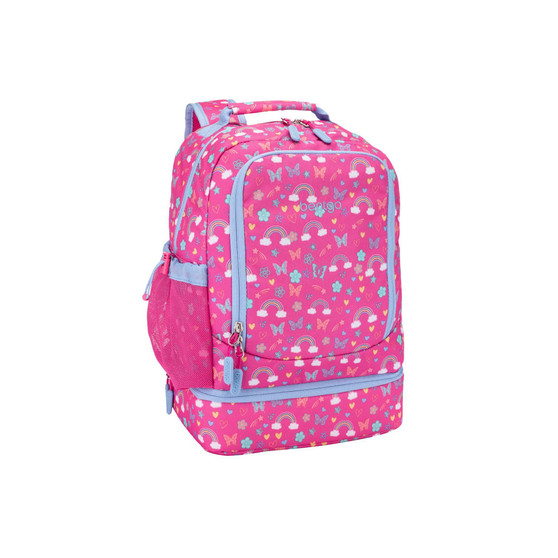 Kids Prints 2-In-1 Backpack and Insulated Lunch Bag - Rainbows