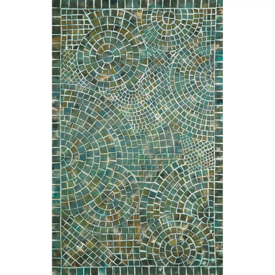 Visions V Arch Tile 2'3" x 8' Runner Outdoor Area Rug