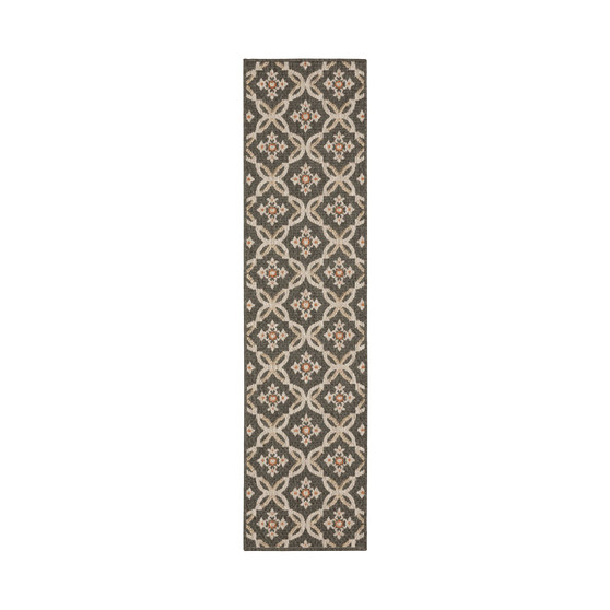 Scope SCO05 Gray 1'10" x 7'6" Runner Rug