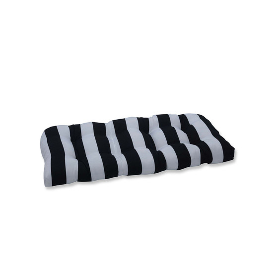 Cabana Stripe Wicker Loveseat Cushion