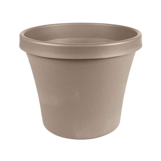 Terra Plastic Pot Planter, Pebble Stone Color, 14 inches