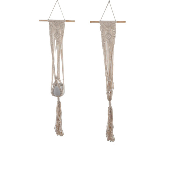 Hanging Macrame Planter Hanger, 33"