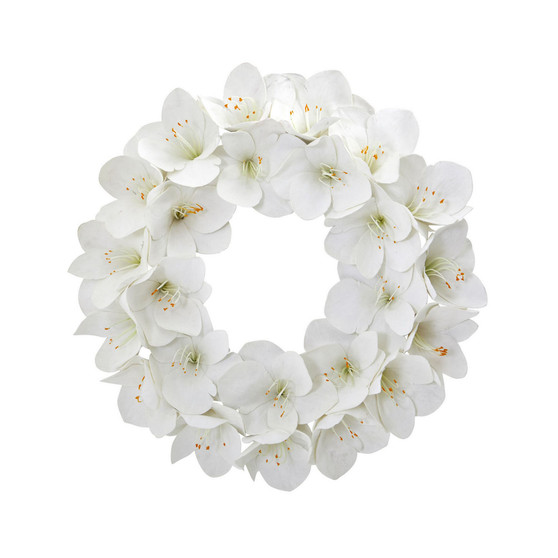 24" Amaryllis Artificial Wreath