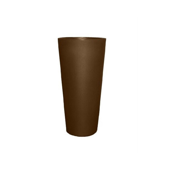 Cosmopolitan Tall Round Plastic Planter Espresso 26"