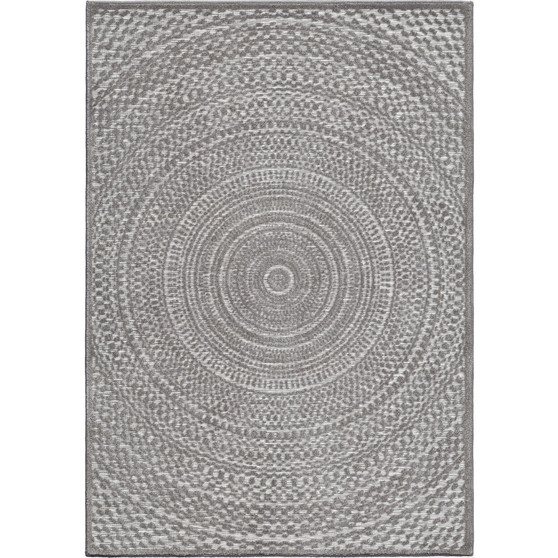 Bourne Cerulean Silver 5'2" x 7'6" Outdoor Area Rug