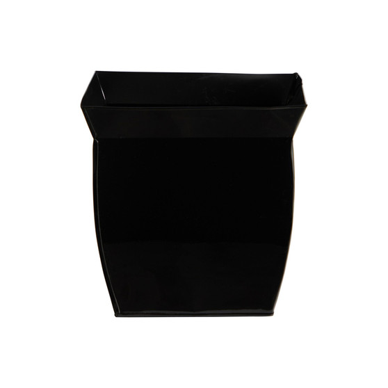 11.75" Fluted Metal Square Planter