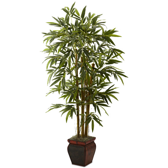 5.5' Artificial Bamboo Tree in Decorative Planter