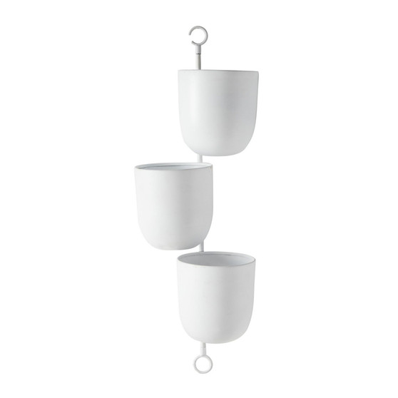 Contemporary Metal Hanging Wall Planter Rack