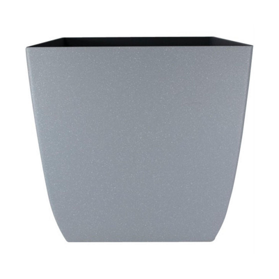HC Companies Santa Fe Square Plastic Planter Pebble Gray 12" x 12"