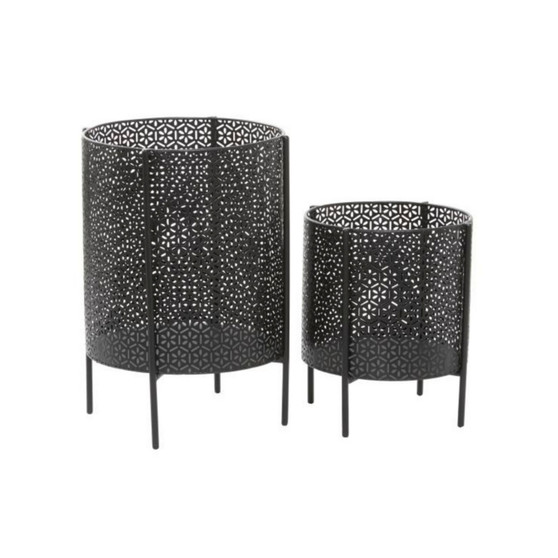 by Cosmopolitan Metal Planters, Set of 2