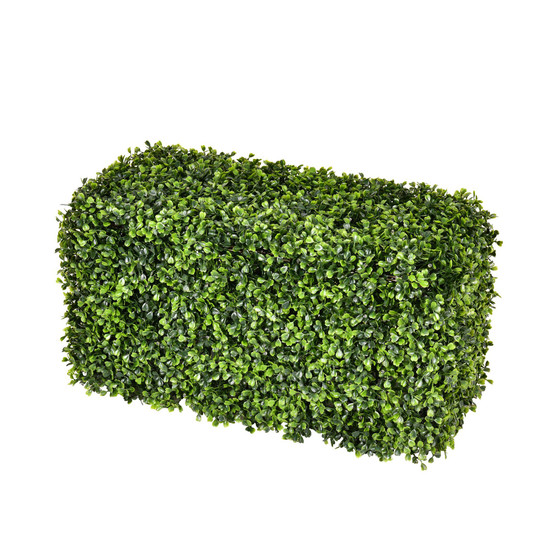 24" Artificial Green Boxwood Hedge