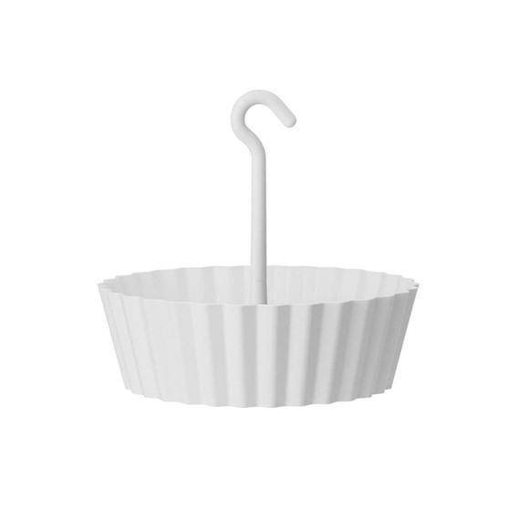 122635 Hanging Sunny Lace Pattern Planter White - 10in