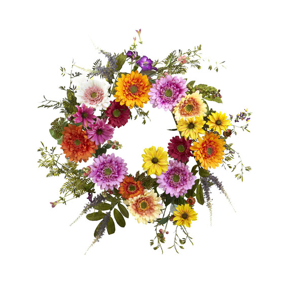 26" African Sunflower Wreath