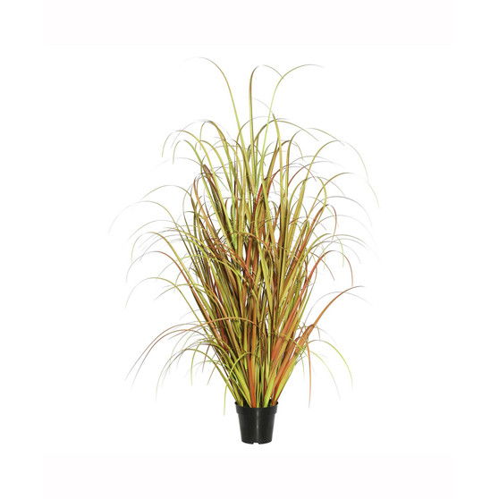 36"  Pvc Artificial Potted Mixed Brown Grass X 175