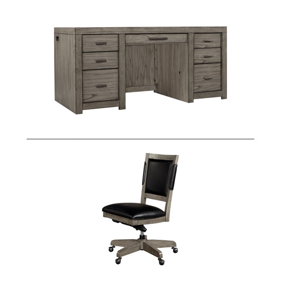 Modern Loft 2PC Executive Set (Executive Desk and Office Chair)