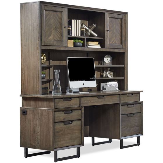 Gidian Credenza Desk with Hutch