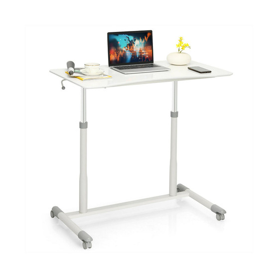 Height Adjustable Computer Desk Sit to Stand Rolling Table