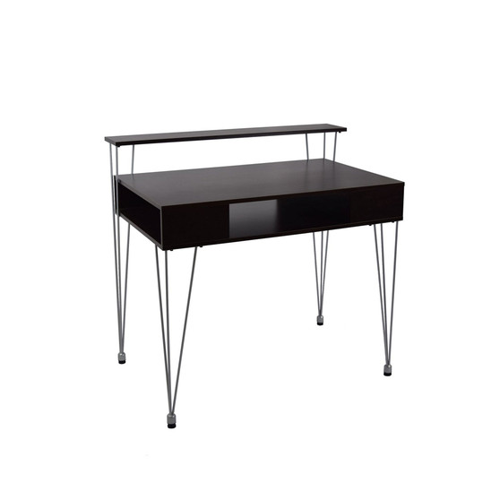 Products Marcus Writing or Laptop Desk with Hutch and Bottom Compartment
