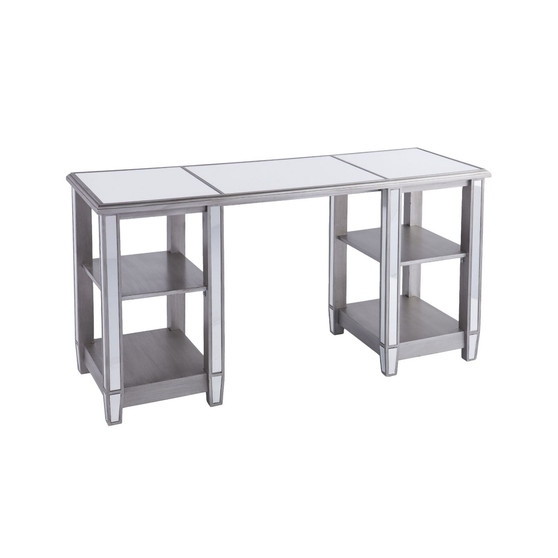 Worti Mirrored Desk Glam Style