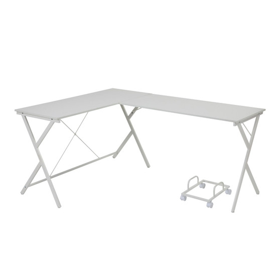 Darzenus Computer Desk in White Finish OF 00050