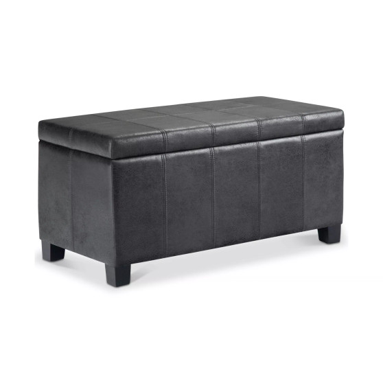 Dover Contemporary Rectangle Storage Ottoman Bench