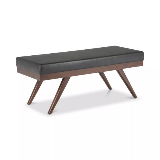 Chanelle Mid Century Modern Rectangle Ottoman Bench