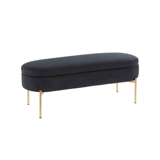 Chloe Contemporary Glam Storage Bench