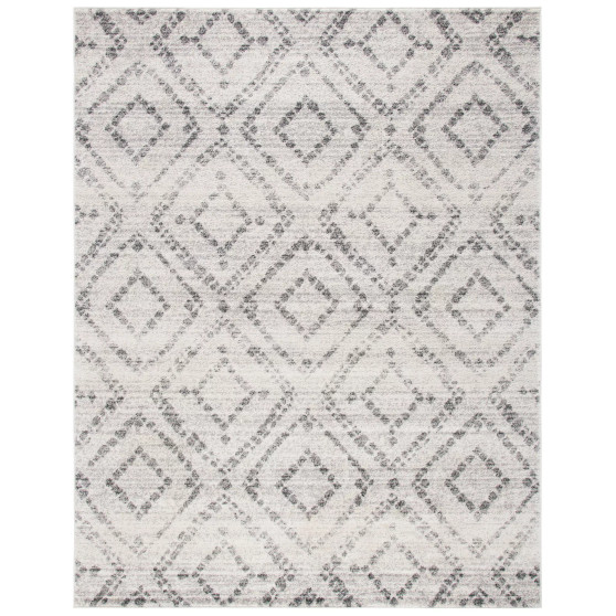 Adirondack Ivory and Light Blue 10' x 14' Area Rug