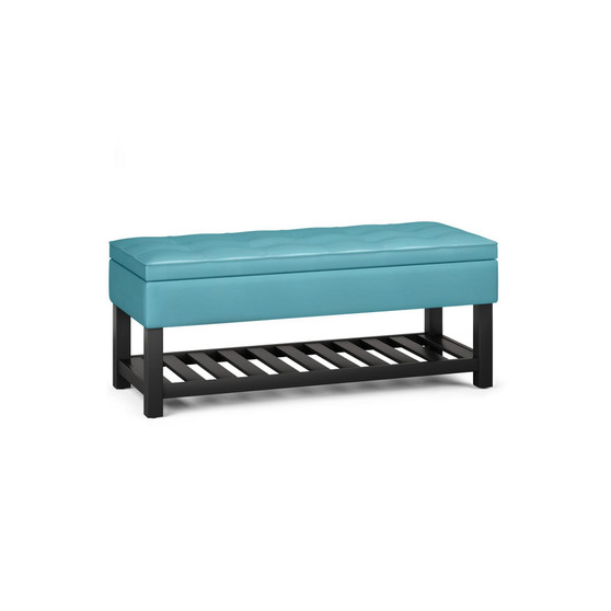 Cosmopolitan Storage Ottoman Bench with Open Bottom