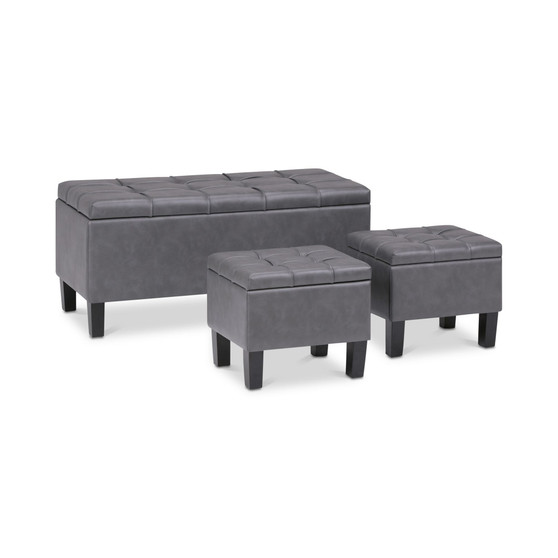 Poway 3-Pc. Ottoman Bench