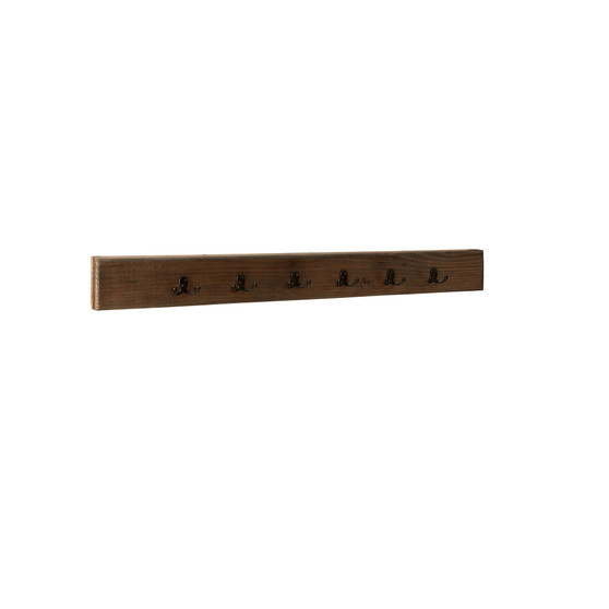 Pomona  48" Metal and Reclaimed Wood Wall Coat Hook