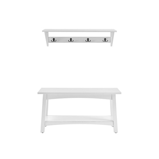 Coventry Coat Hook with Bench Hall Tree Set