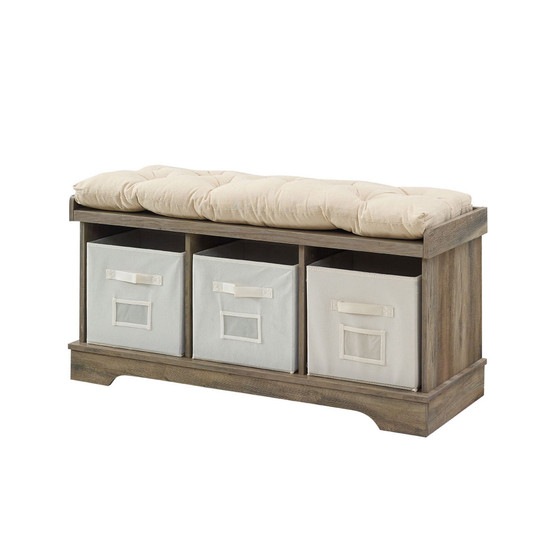Entryway Bench with Cushion