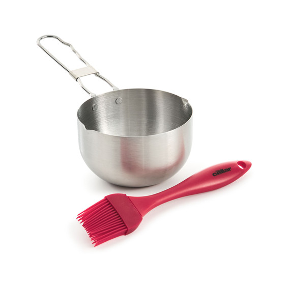 Farm Fresh BBQ Sauce Pan and Brush, Created for Macy's