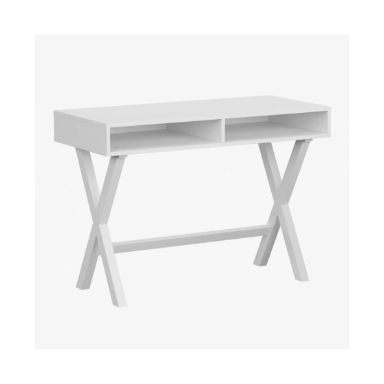 Davisburg 42" Home Office Writing Desk With Open Front Storage Compartments
