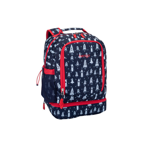 Kids Prints 2-In-1 Backpack and Insulated Lunch Bag - Rocket