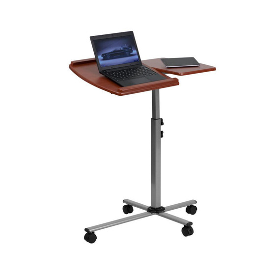 Angle And Height Adjustable Mobile Laptop Computer Table With Top