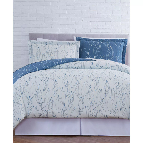 Premium Ultra-Soft Modern Foliage Comforter and Sham Set, Twin/Twin XLong