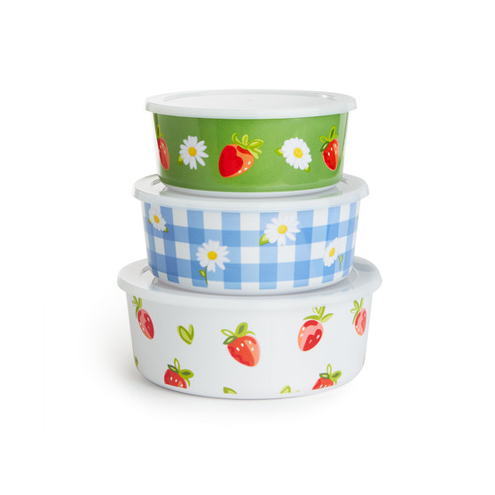 Farm Fresh BBQ Set of 3 Nesting Containers, Created for Macy's