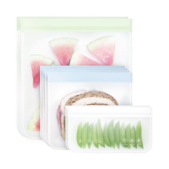 Reusable Storage Bags - 2 Small + 4 Medium + 2 Large