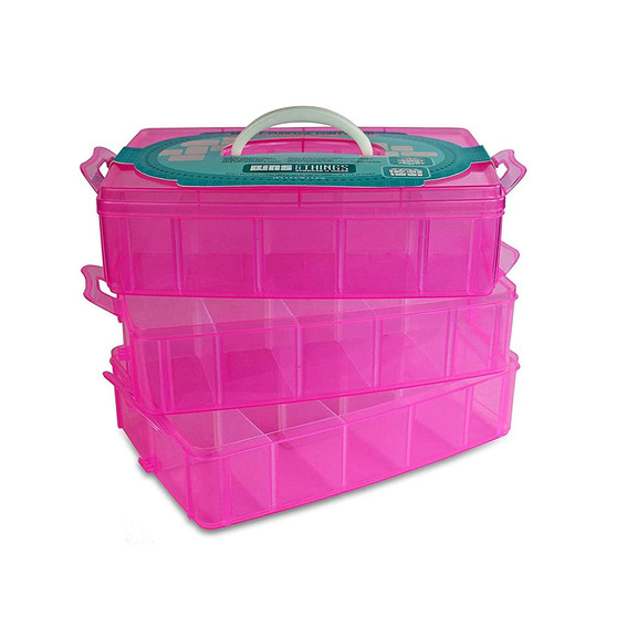 Bins & Things Stackable Storage Container - Craft Storage / Craft Organizers and Storage - Bead Organizer Box / Art Supply Organizer - Lego Storage & Barbie Organizer