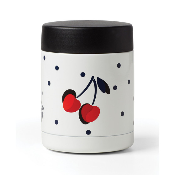 new york Vintage Cherry Dot Insulated Food Container