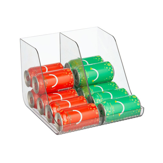Pop/Soda Can Storage Dispenser Bin for Fridge, Pantry - 1 Pack