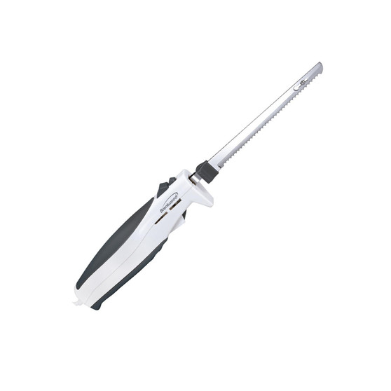 Brentwood 7.5-Inch Electric Carving Knife in White