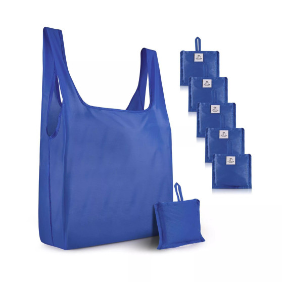 Easy to Carry Foldable Design Reusable Shopping Bags - Pack of 5