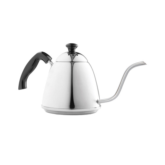 6-Cup Pour Over Gooseneck Coffee Kettle, Stainless Steel, 1 Liter Capacity